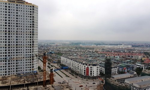 Một dự án khu đô thị gồm cả chung cư và nhà thấp tầng tại Hà Nội
