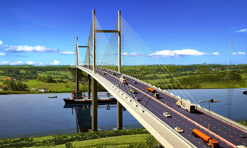 Phối cảnh dự án cầu Cát Lái nối quận 2, TP HCM và Nhơn Trạch, Đồng Nai.